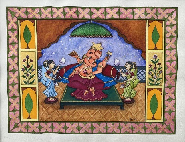 Ganesha With Riddhi & Siddhi by Prerana Kulkarni